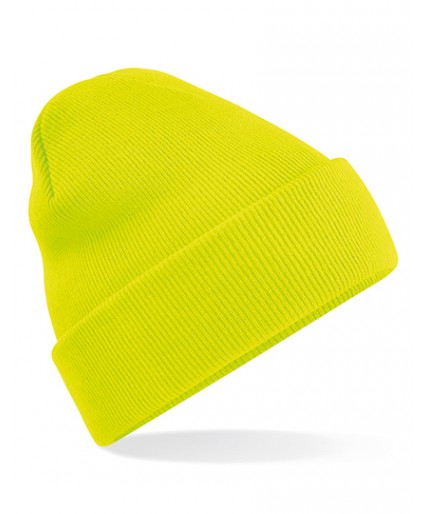 Original Cuffed Beanie Fluerecent Yellow