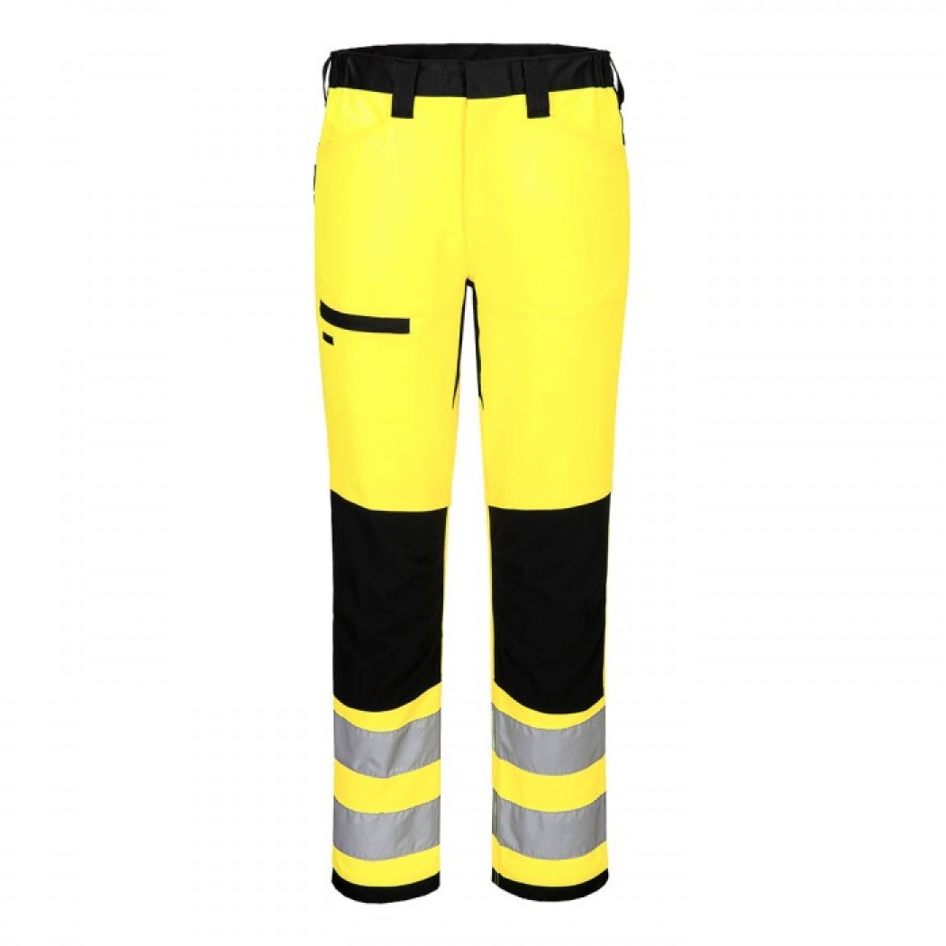 CD857 - WX2 Eco Hi-Vis Class 2 Service Trouser Yellow/Black