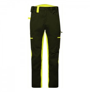CD881 - WX2 Eco Stretch Trade Trousers Black/Yellow