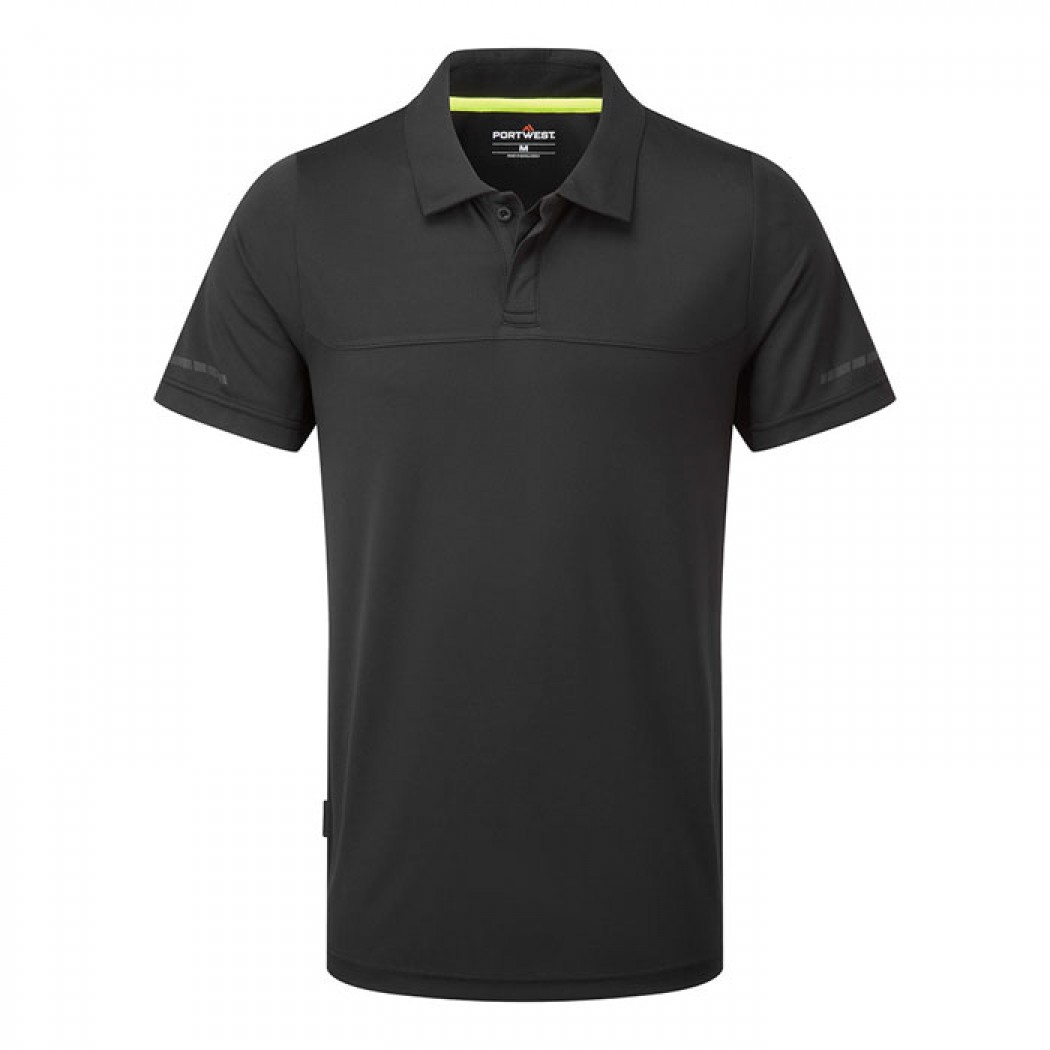 EV410 - EV4 Lightweight Polo Shirt S/S Black
