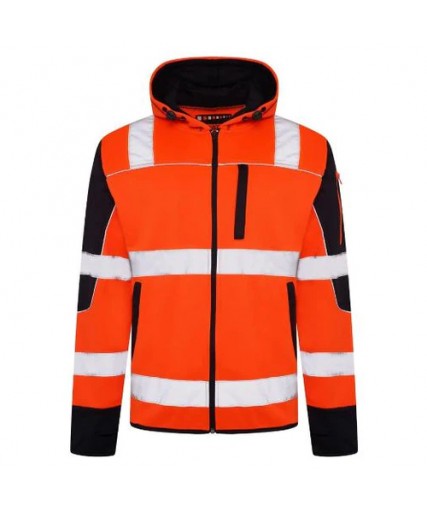 Aviator Hi Vis Zip Hoody Orange