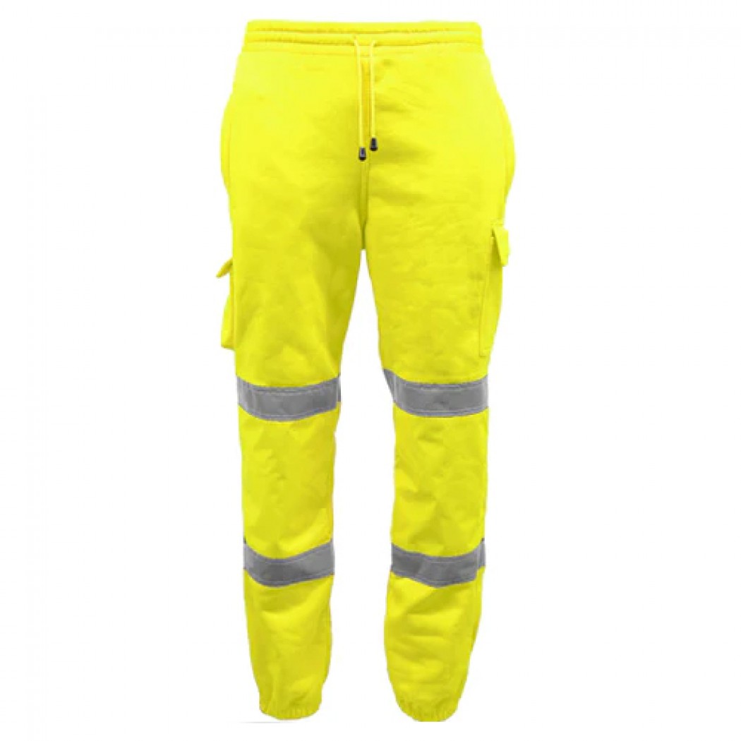 HV021/HV041 Hi Vis Joggers with Cargo Pockets Yellow