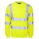 Hi Vis Crew Neck Sweatshirt Yellow