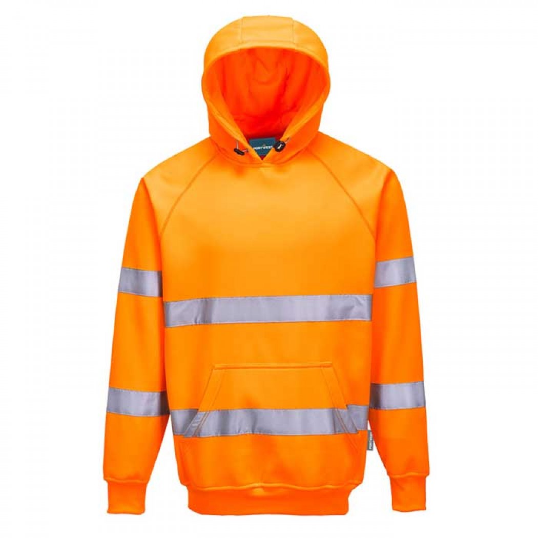 ES1 Essential Hi-Vis Hooded Sweatshirt Orange