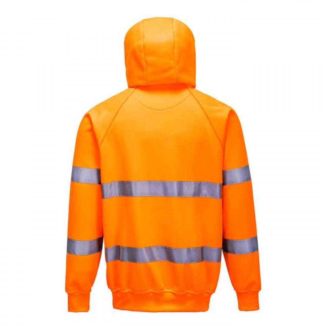 ES1 Essential Hi-Vis Hooded Sweatshirt Orange