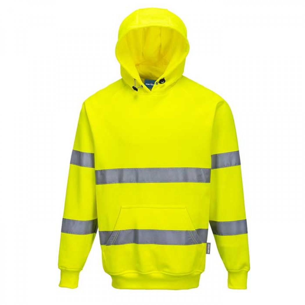 ES1 Essential Hi-Vis Hooded Sweatshirt Yellow