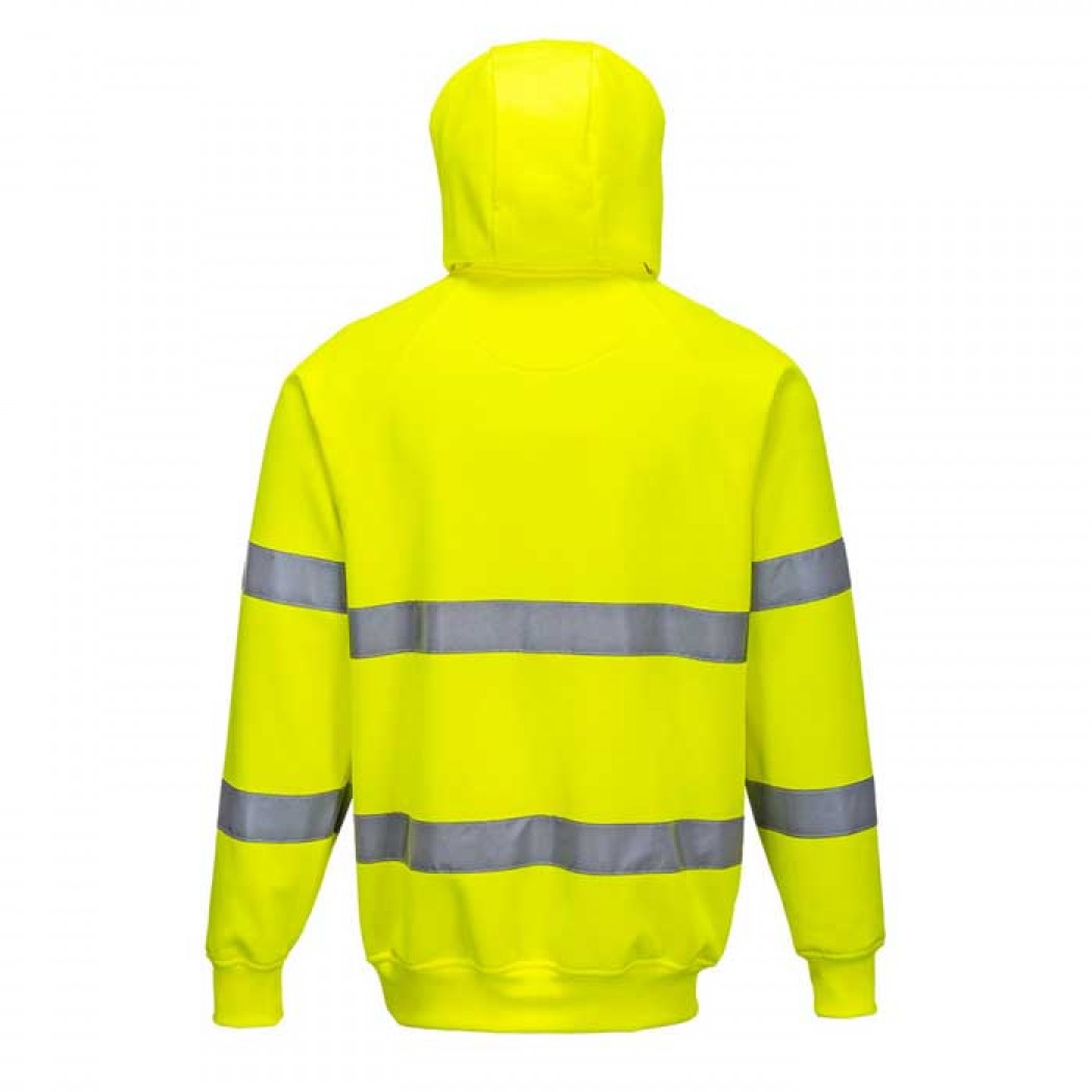 ES1 Essential Hi-Vis Hooded Sweatshirt Yellow